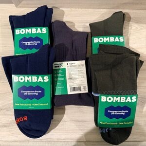 Bombas Men's Compression Socks - Navy, Olive, Charcoal